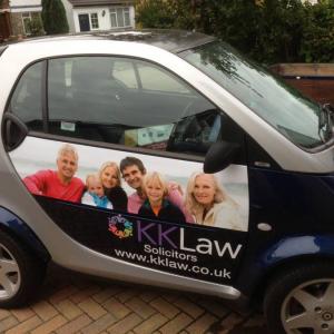 Smart Car vinyl lettering